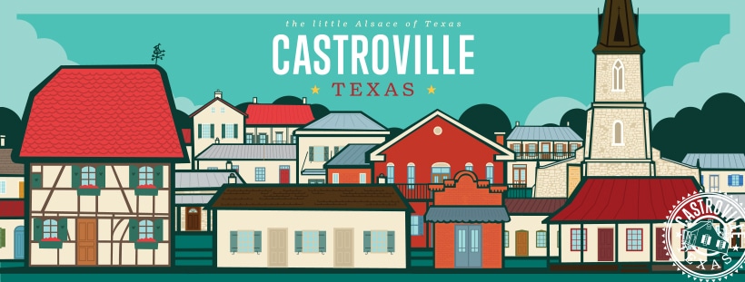 Castroville: The Little Alsace of Texas. Graphic by Darin Hamm.